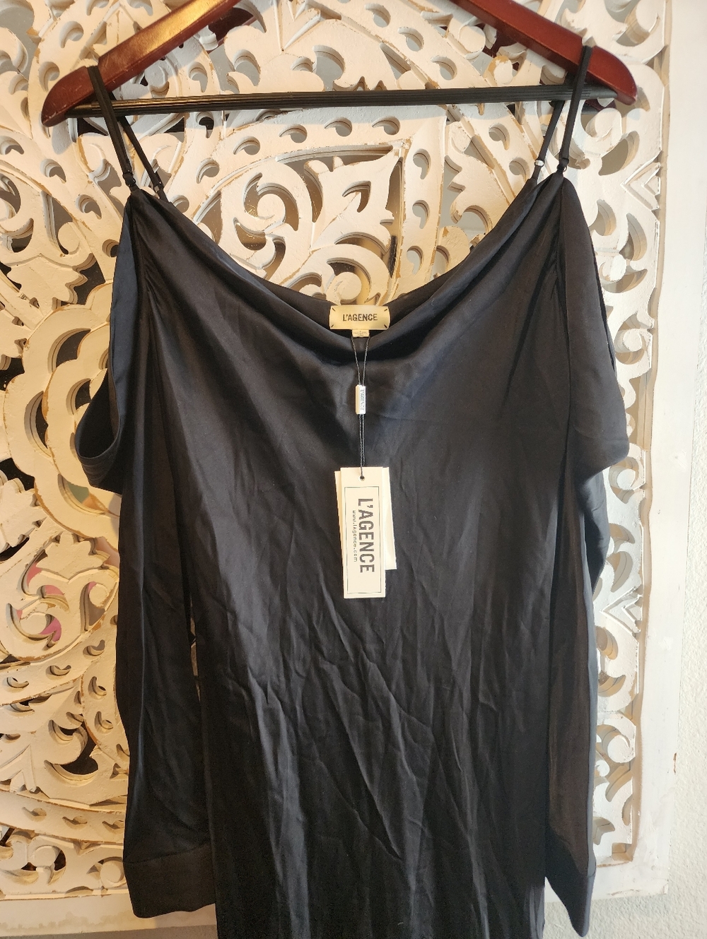 L'AGENCE JUNIPER COLD SHOULDER GOWN NWT SILKY MERMAID SILHOUETTE SZ 6 RP $524.00 - Picture 9 of 14